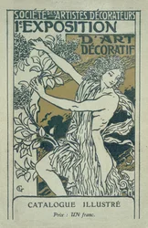 Catalogue cover for the 1st Exhibition of Decorative Art in Paris, January 1901